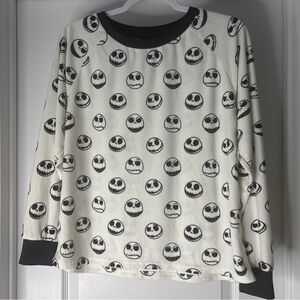 The Burtons The Nightmare Before Christmas White Black PJ  Top Or Casual Wear